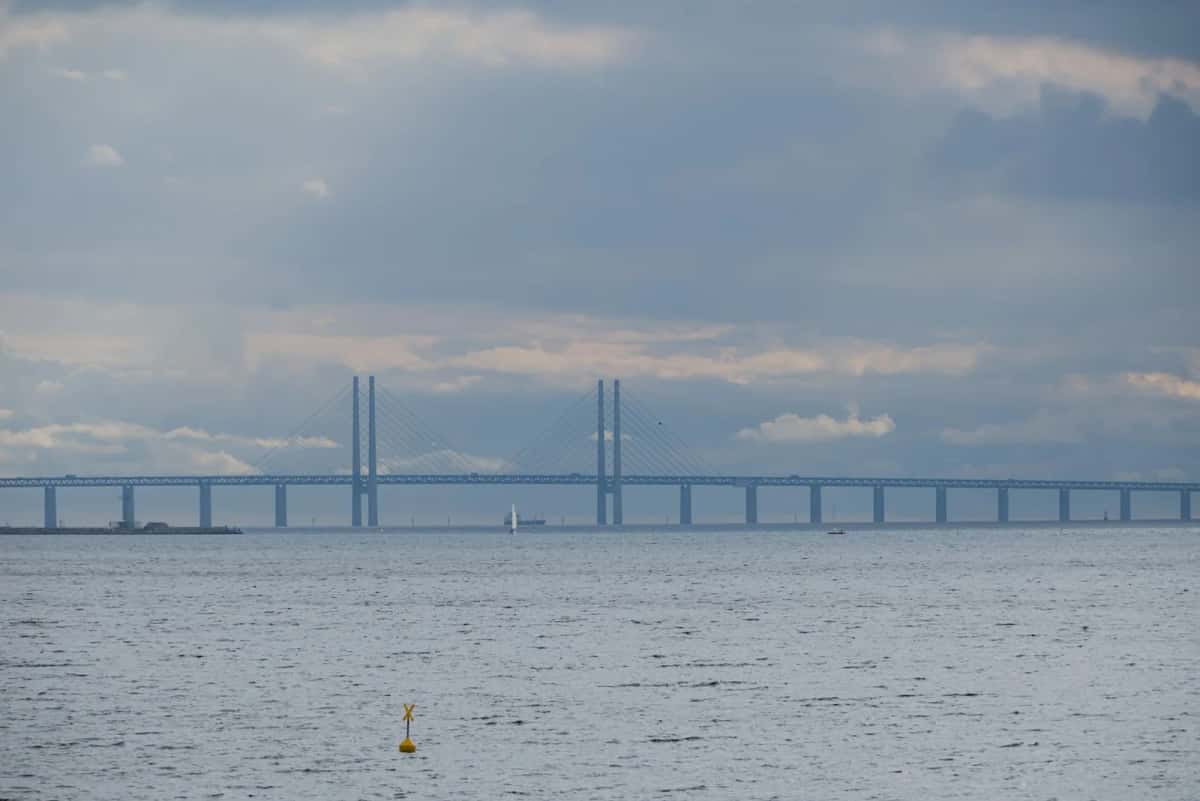 Le pont de l'Øresund reliant Copenhague au Danemark et Malmö en Suède